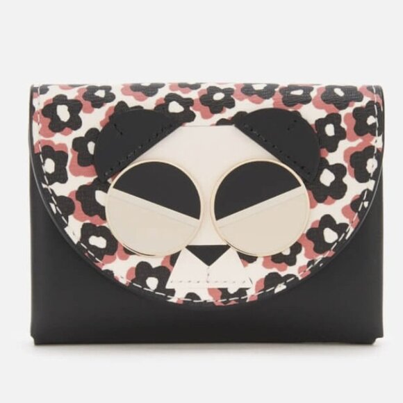 Kate Spade Spademals Gentle Panda Cardholder and Coin Wallet Retired - Picture 1 of 15